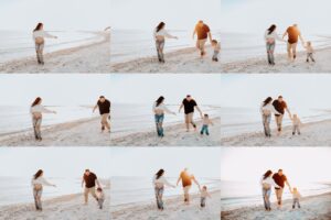tampa, family of three, beach, maternity