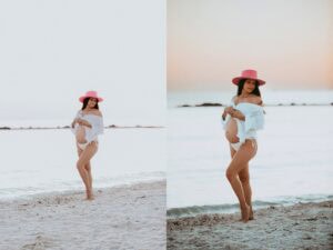 tampa, family of three, beach, maternity